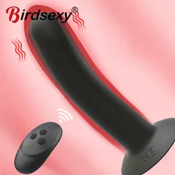 BIRDSEXY Anal Vibrator For Men Prosate Massager Anal Beads Butt Plug Vibrator Strapon Dildo Male Masturbators Sex Toys For Adult