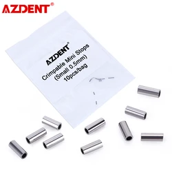 10 sztuk/paczka AZDENT Dental ortodontyczne haki zaciskowe Mini zatrzymuje klamrę 0.5mm 0.8mm