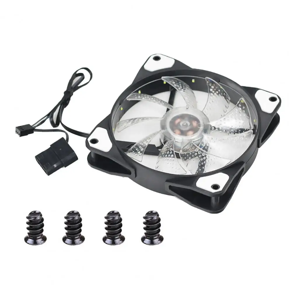 120X120X25Mm Koelventilator 15 Led Verlichting Hydraulische Lager Radiator Stille 3Pin 4Pin Computer Case Fan 12Cm