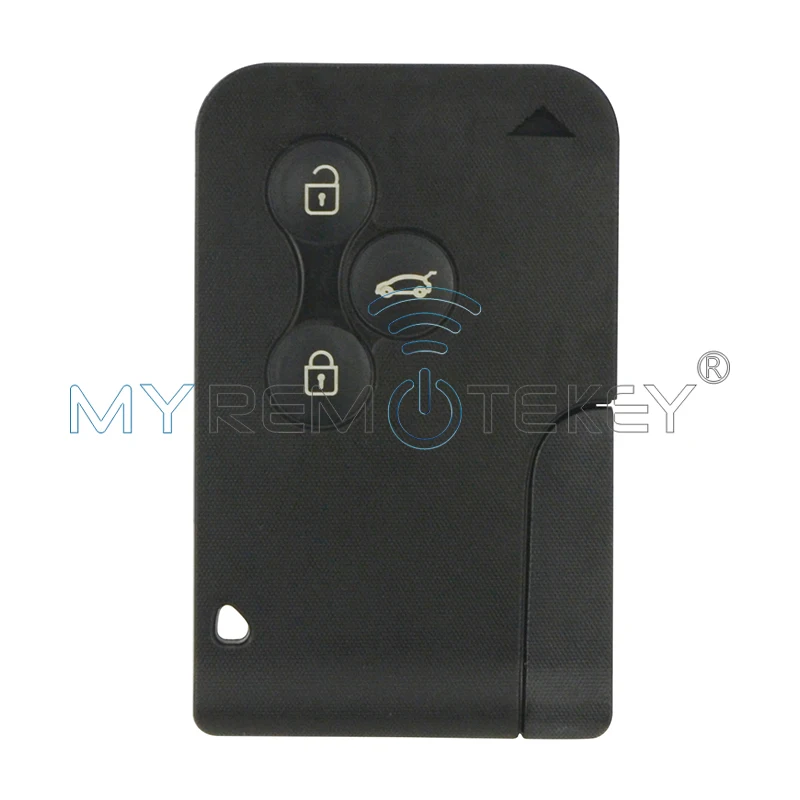 Smart car key card for Renault Megane 2 Megane II Scenic II Grand Scenic 2003 2004 2005 2006 2007 2008 433mhz 3 button remtekey