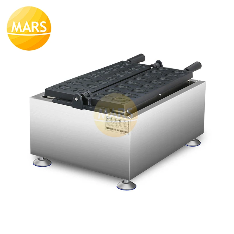 Commercial 16pcs Chicken Shape Waffle Machine Non-stick Chicken Grill Waffle Stick Maker Electric Baking Pan Equipment