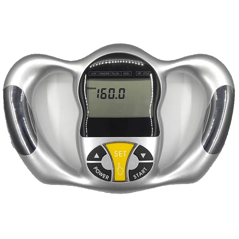 Hand-held BMI analysis electronic fat meter, health monitor, body fat meter, body fat meter, LCD screen, fat fat tester