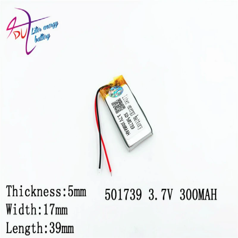 501742, 350mah Line length 25mm  plug 1.25mm