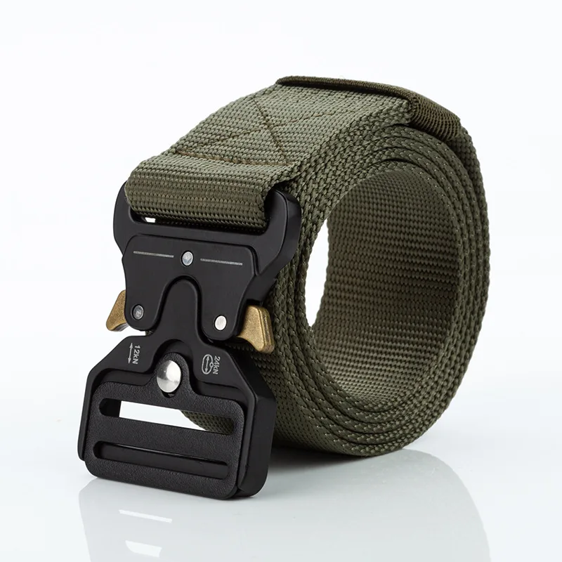 43mm Width Belts For Men Tactical Belt Mens Belt Strap Quick Release Buckle Outdoor Combat Training Waist Webbing Plus Size