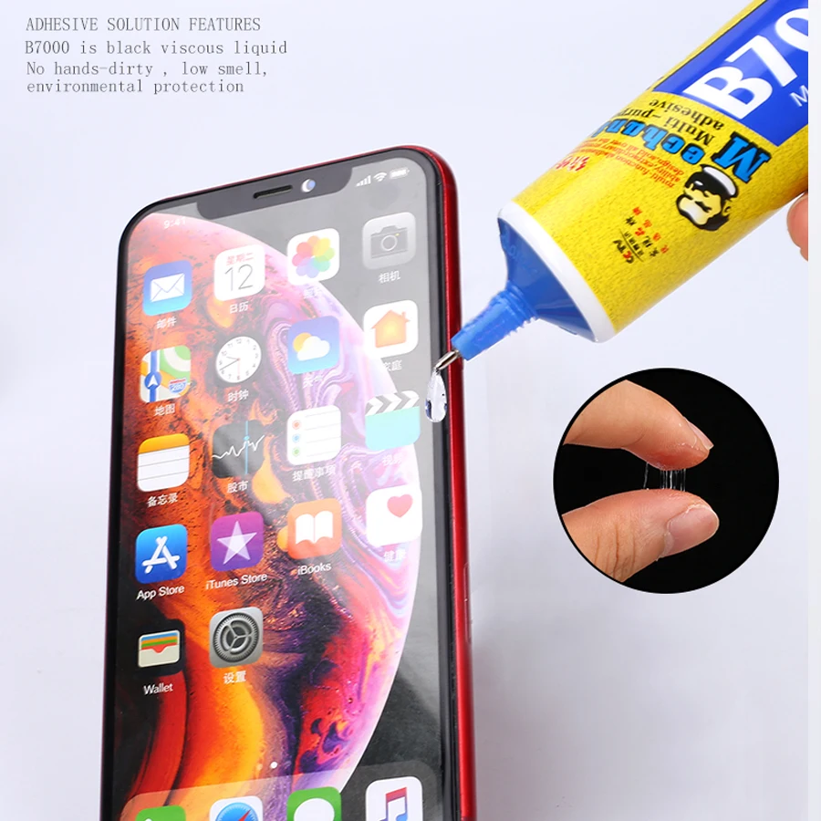 Epoxy t9000 t7000 e8000 cola adesiva multiuso, 50ml para artesanato diy telefone celular touch screen vidro super cola