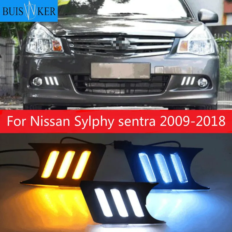 

Дневные ходовые светильник, водонепроницаемые, для Nissan Sylphy sentra 2009-2018, 1 комплект