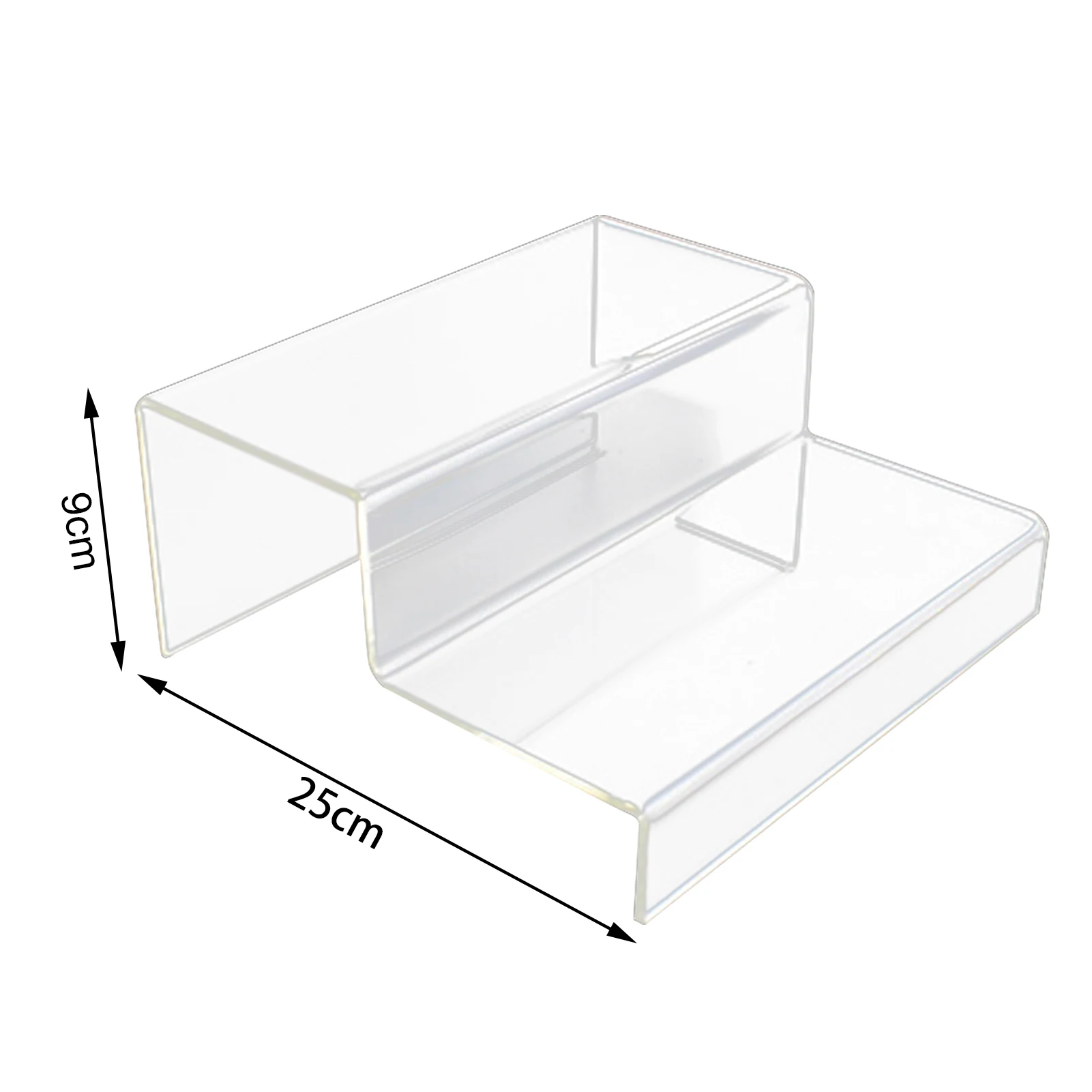 2/3 Steps Ladder Acrylic Display Stand Action Figures Toy Model Stand Riser Clear strong Shoes Display Stand Shelf Home Decor