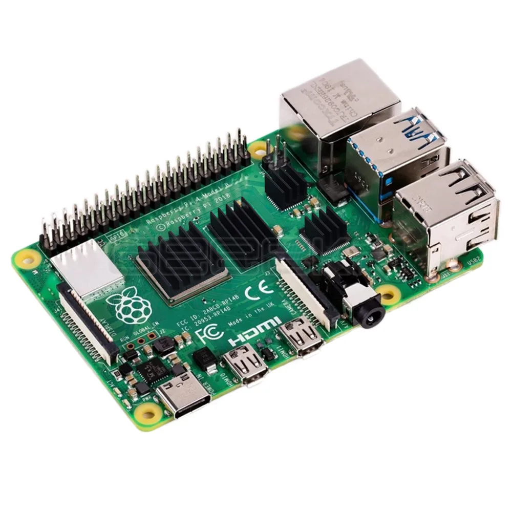 GeeekPi-disipador de calor de aluminio para Raspberry Pi 4B Pi 4 Modelo B, paquete de 4 piezas, Plata/negro o 2 juegos o 5 Juegos