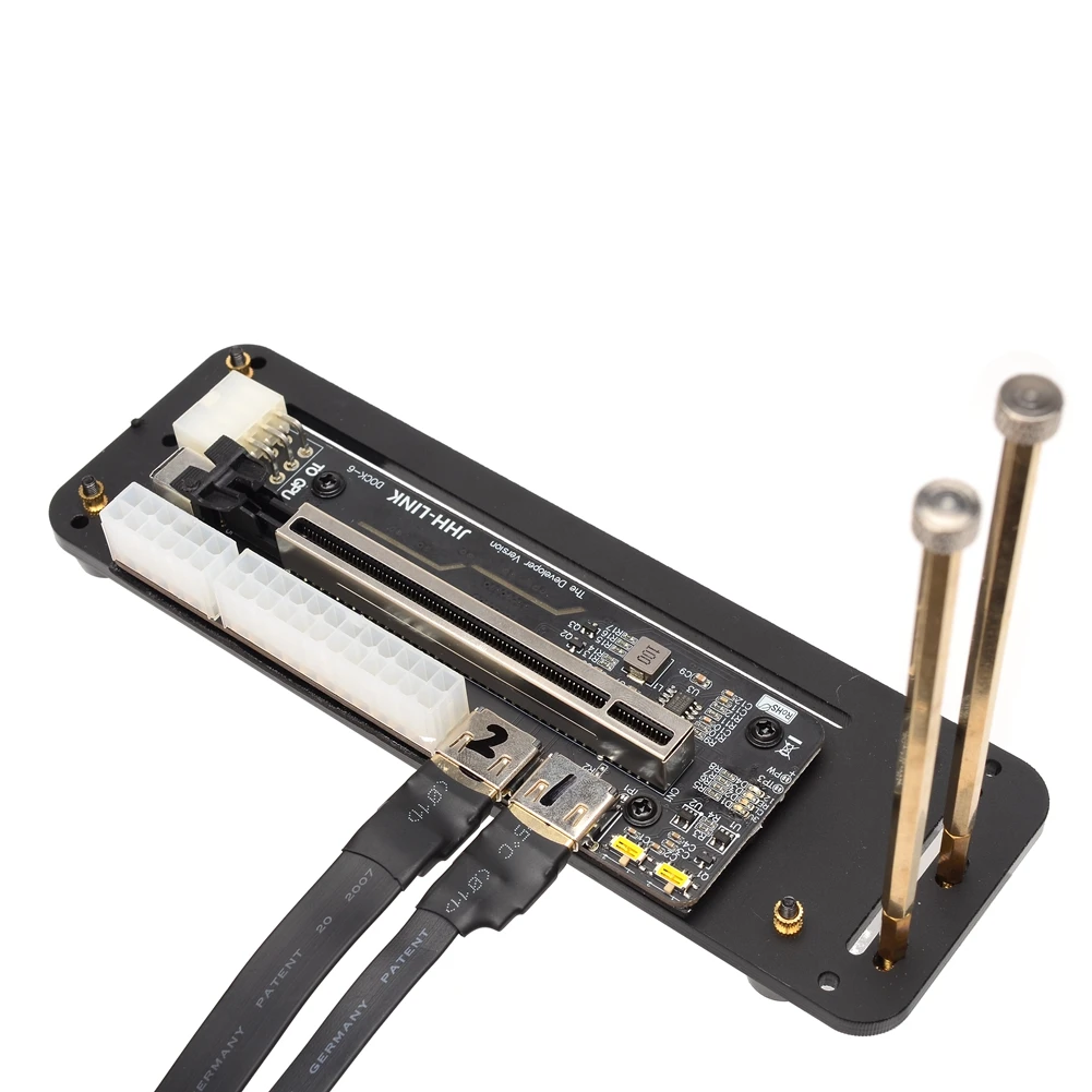 R43SG M.2 Key M NVMe External Graphics Card Stand Bracket with PCIe3.0 X4 Riser Cable 32Gbs for ITX STX NUC VEGA64 GTX1080ti