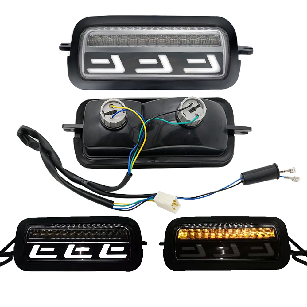 Luz de circulación diurna DRL para LADA NIVA 4X4 2121, faro urbano, KIT de luces LED traseras ahumadas