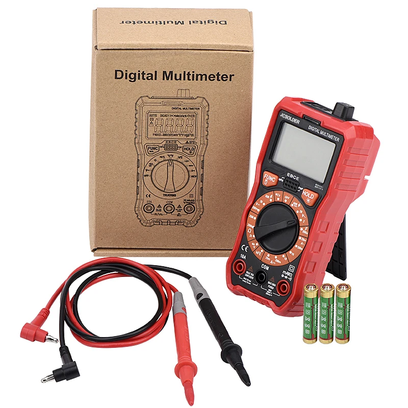 JCD Soldering Iron Kit With Digital Multimeter Auto Ranging 6000 Counts AC/DC 80W 220V 110V Adjustable Temperature Welding Tools