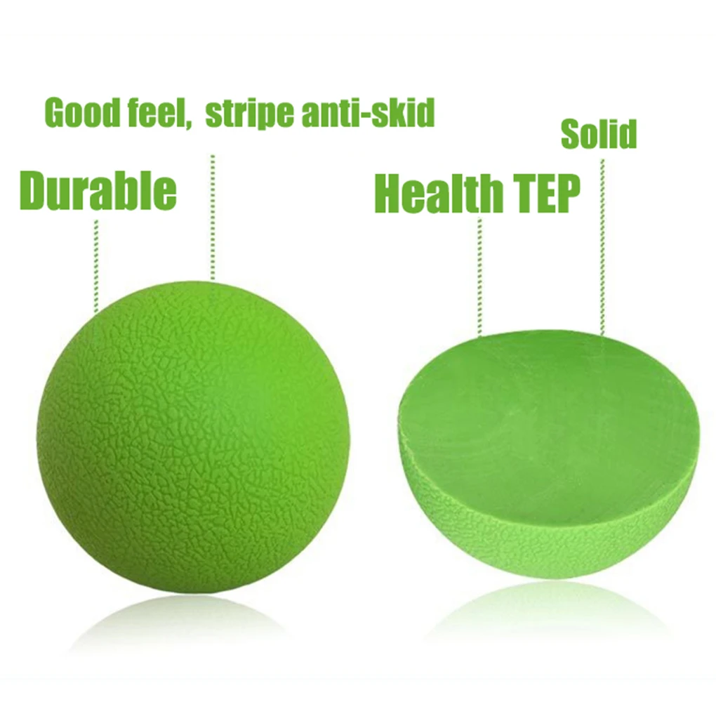 Foot Back Arm Muscle Lacrosse Massage Ball TPE Gym Fitness Yoga Ball Muscle Stress Relief Massage Tools