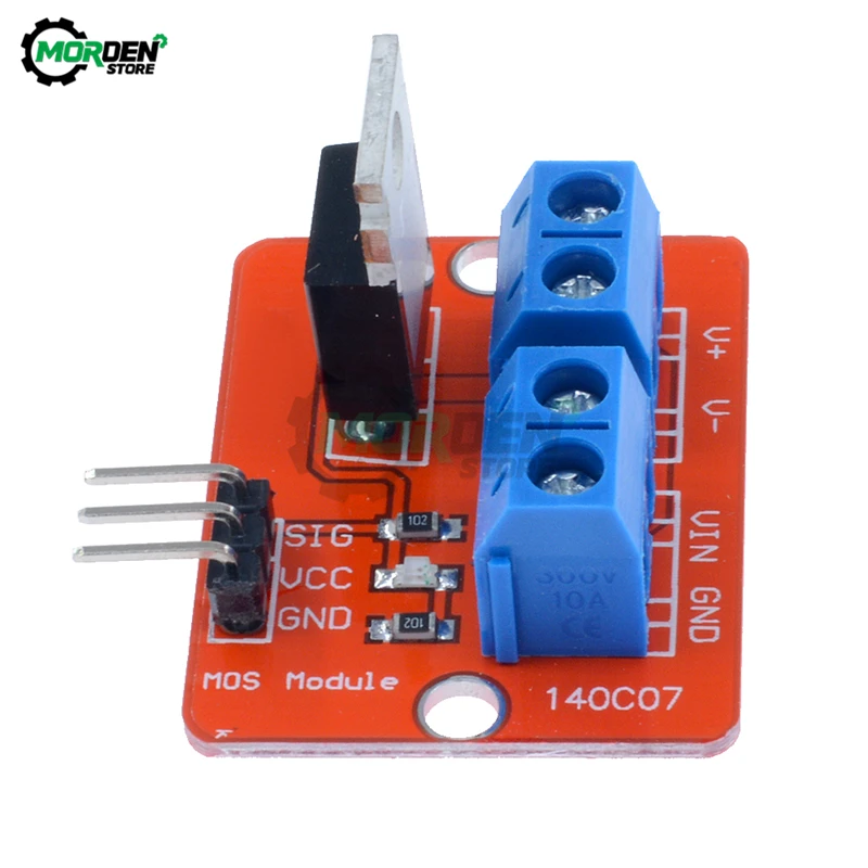 0-24V Top Mosfet Button IRF520 Mos Driver Module 3.3V/5V Voor Arduino Mcu Arm raspberry Pi