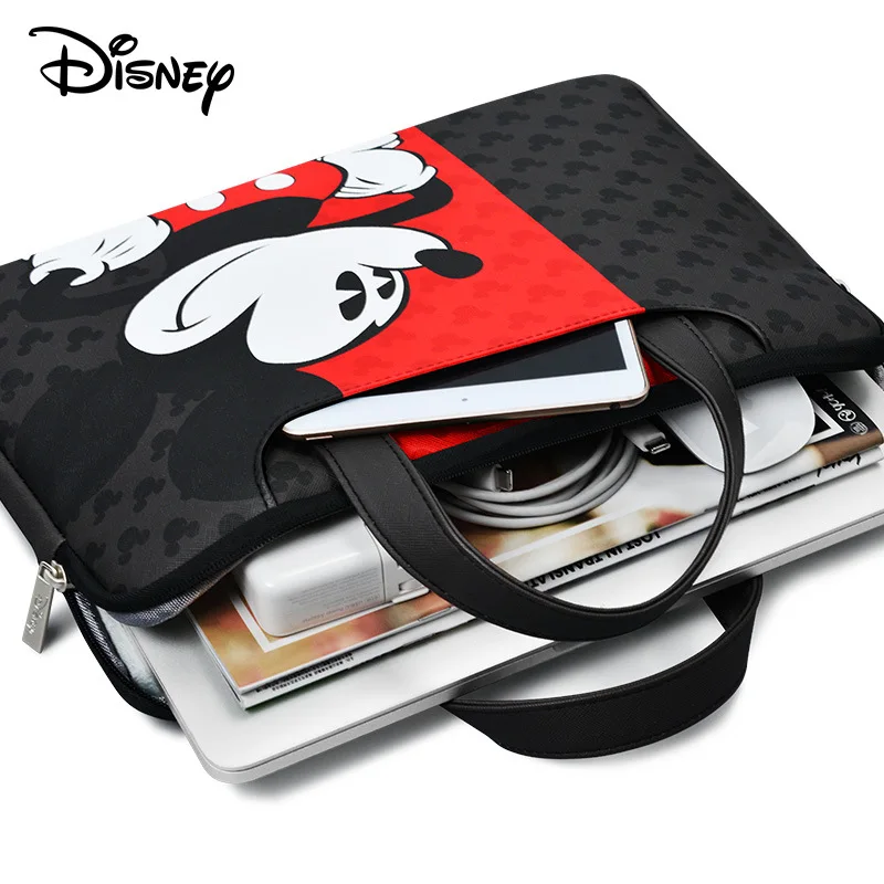 Disney-funda de Mickey Mouse con dibujos animados para ordenador portátil, bolso impermeable para Macbook Air Pro, Apple de 13 / 14 / 15 pulgadas