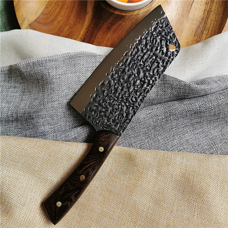 Coltello da carne coltello da cucina coltello da cuoco coltello da affettare affilato in acciaio inossidabile coltello da taglio per carne coltello da macellaio con manico in legno