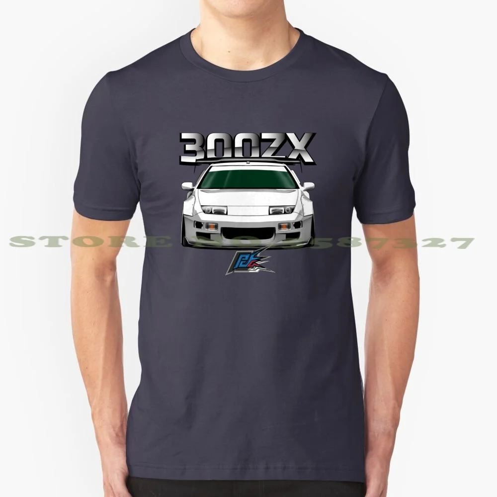 Datsun 300 Zx White 100% Pure Cotton T-Shirt Fairladyz Datsun 240Z 260Z 280Zx 200Z 350Z 370Z 300Zx Zheritage Naquash Cars