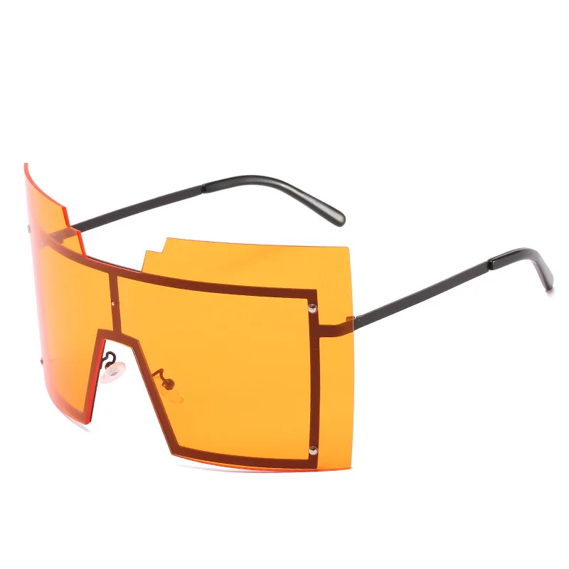 

Irregular sunglasses trend ocean piece sunglasses unisex fashion personality street shoot sunglasses