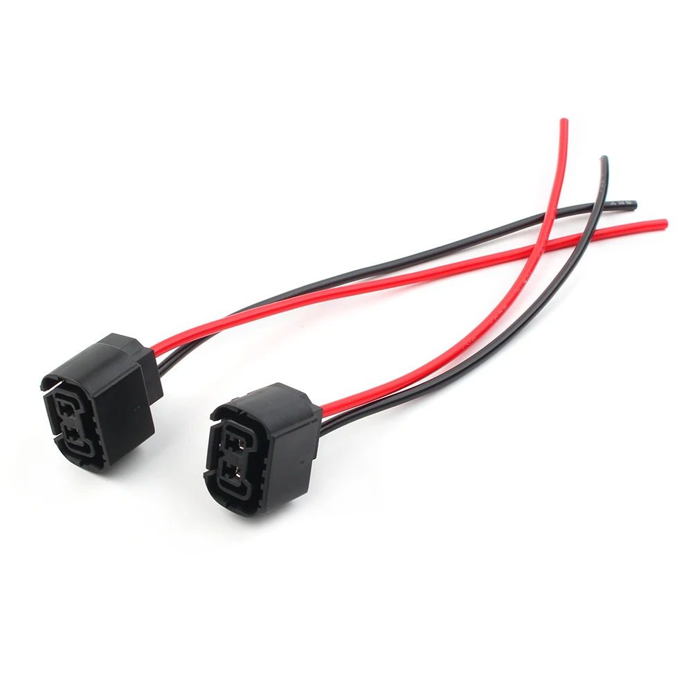 2Pcs Car Wire Pigtail Female PSX24W 2504 Two Harness Fog Light Bulb Connector Plug Socket