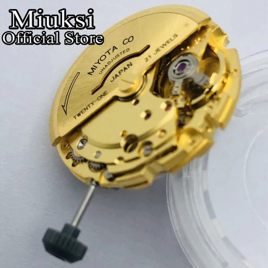 Brand new original gold Miyota 8215 21 jewels automatic mechanical date movement watch movements