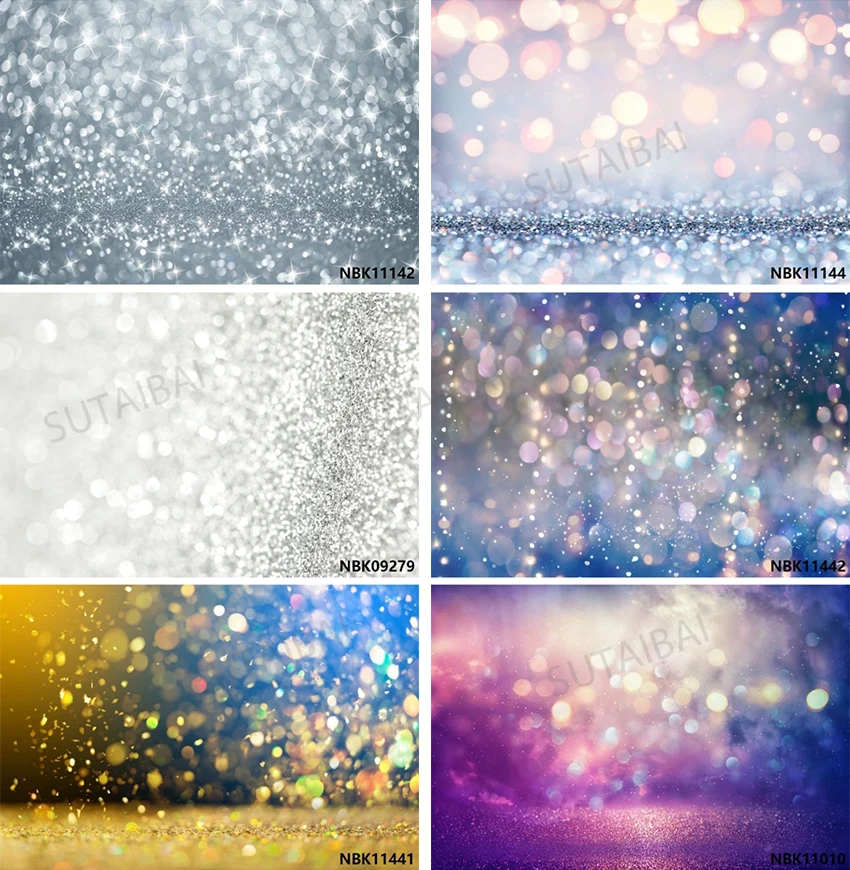 きらびやかなピンク,白,青,銀,金色のドット,写真の背景,写真スタジオのアクセサリー