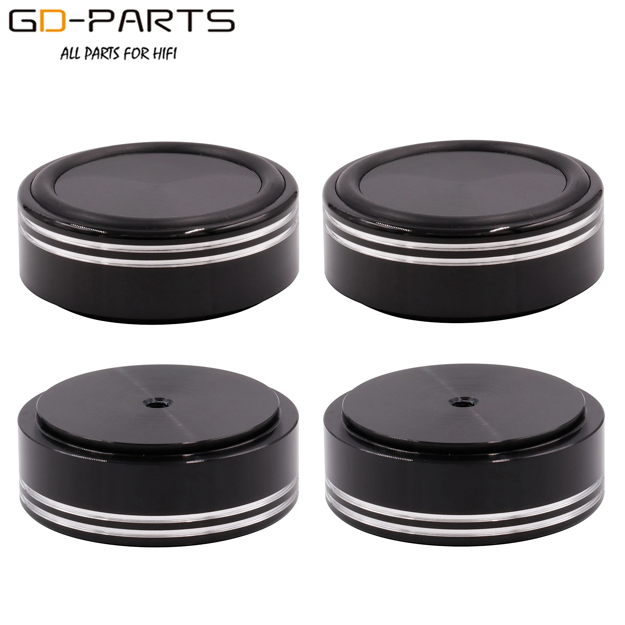 

39mm 44mm Solid Full Aluminum Isolation Spike Feet Damper Stand Legs Pad Floor Base For Hifi Audio AMP Speaker Turntable DAC