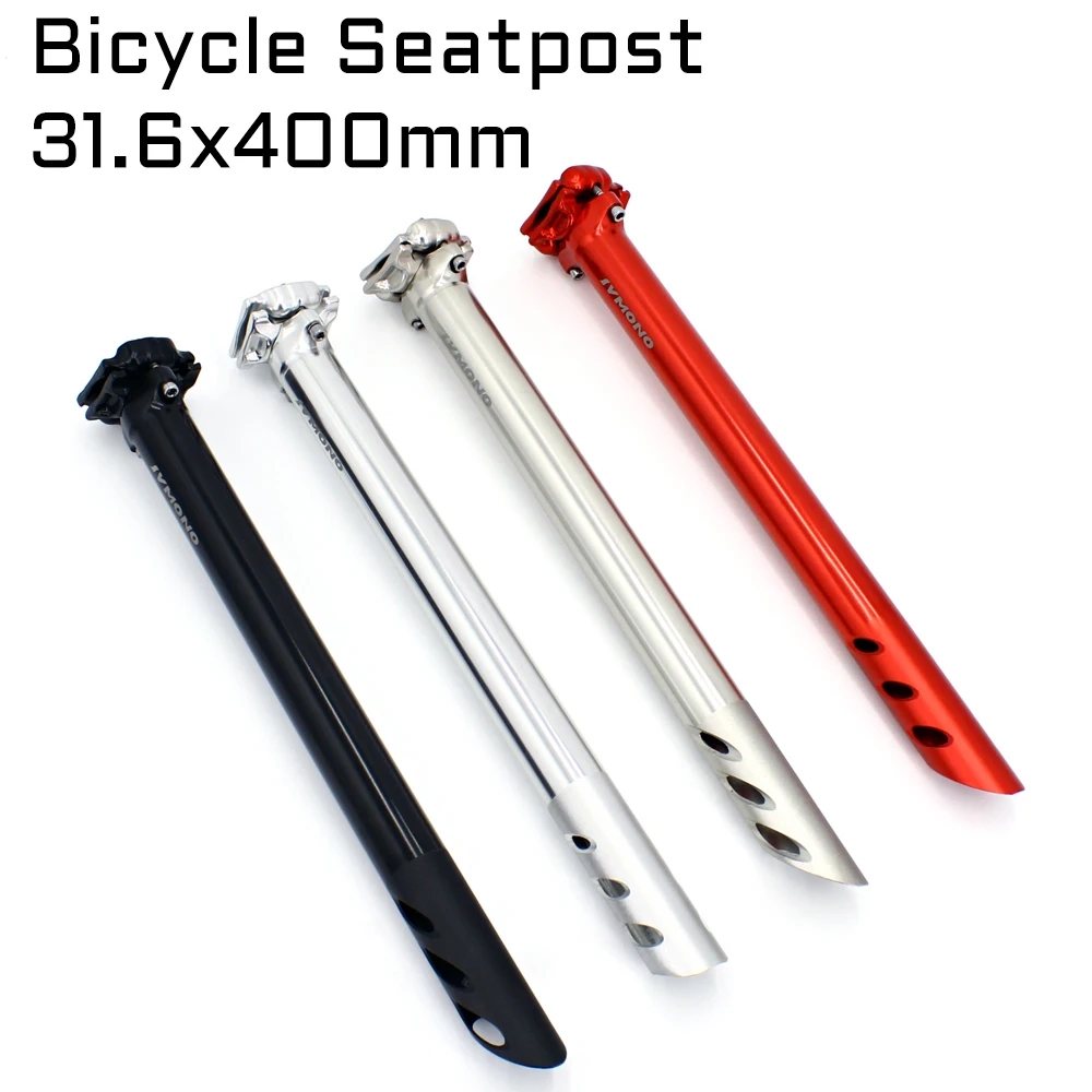 Ultralight CNC Bike Seat Post 31.6/400mm Cycle Bicycle Seatpost  Bike Pole Seat Tube for Bike Saddle Tube Mountain Bike Parts