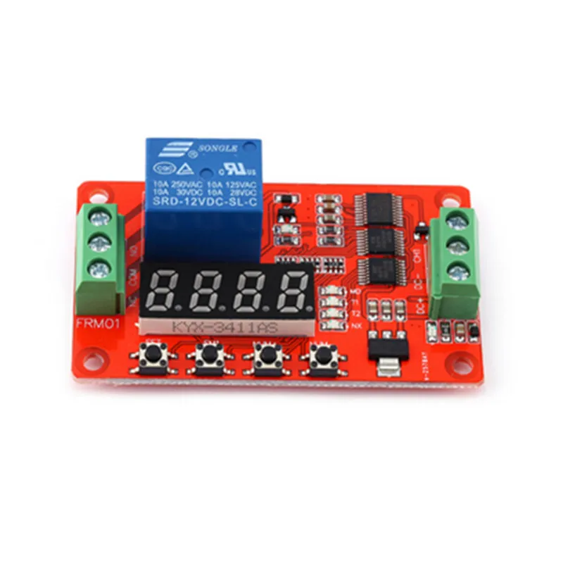 

FRM01 timing/delay/cycle/self-locking/relay control module/18 multi-functions can be set