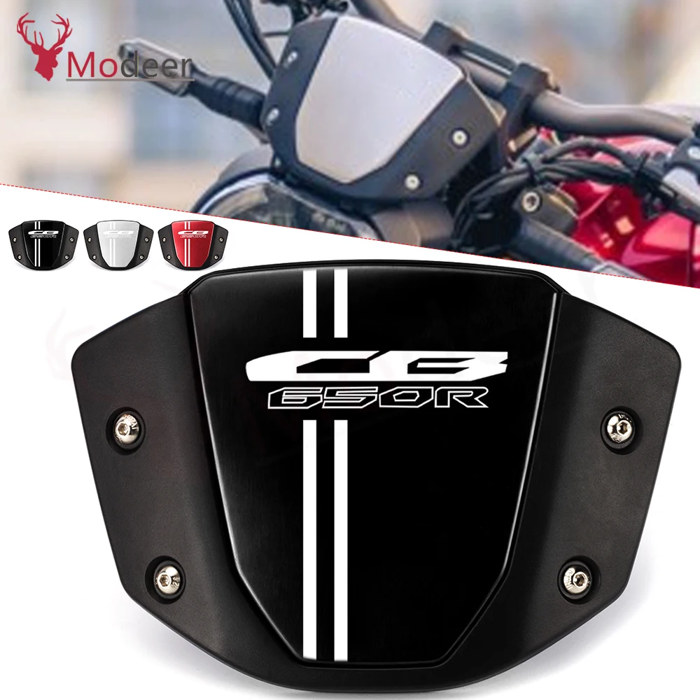 CB650R Motorcycle Black Red Silver Windshield WindScreen For Handa CB 650R CB650 R 2019 2020 2021 Wind Screen Accessories