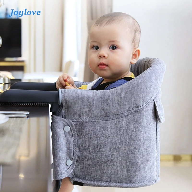 JOYLOVE-trona portátil para bebé, silla plegable para alimentación de niños, cinturón de seguridad para comedor, asiento de bebé, silla de