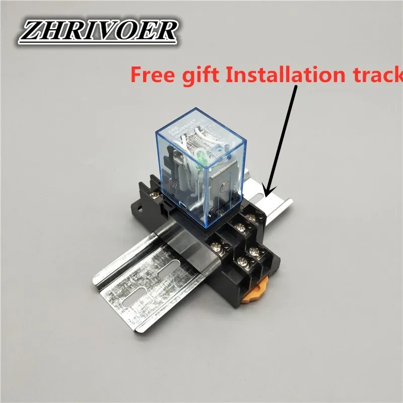 MY3P HH53P MY3NJ Relay Coil General DPDT Micro Mini Electromagnetic Relay Switch with Socket Base LED AC 110V 220V DC 12V 24V