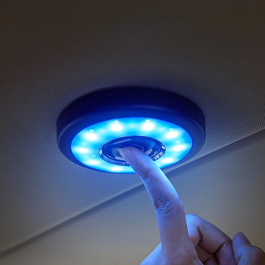 Rechargeable Touch Light, Stick Anywhere Led Night Light Touch Lamp Car Roof Light, Touch Sensor Switch, Stepless Dimmer