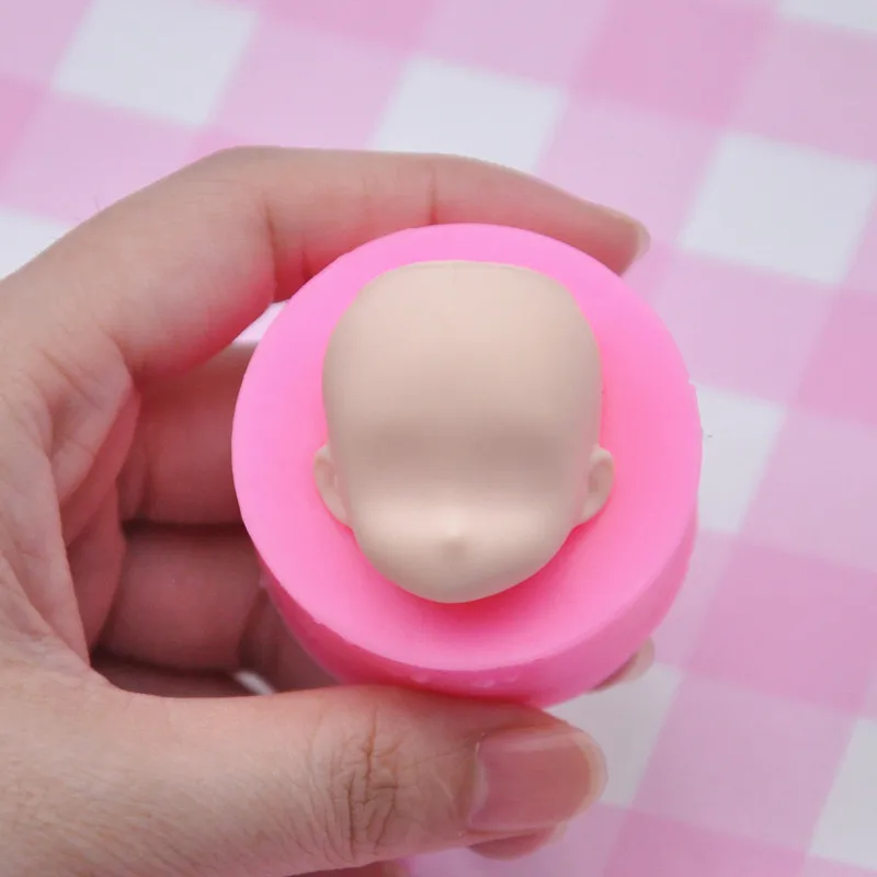 Clay Plasticine mold Proportionally 2.5 Cute face mold ultra light clay soft ceramic fondant face mold bjd silicone SD doll face