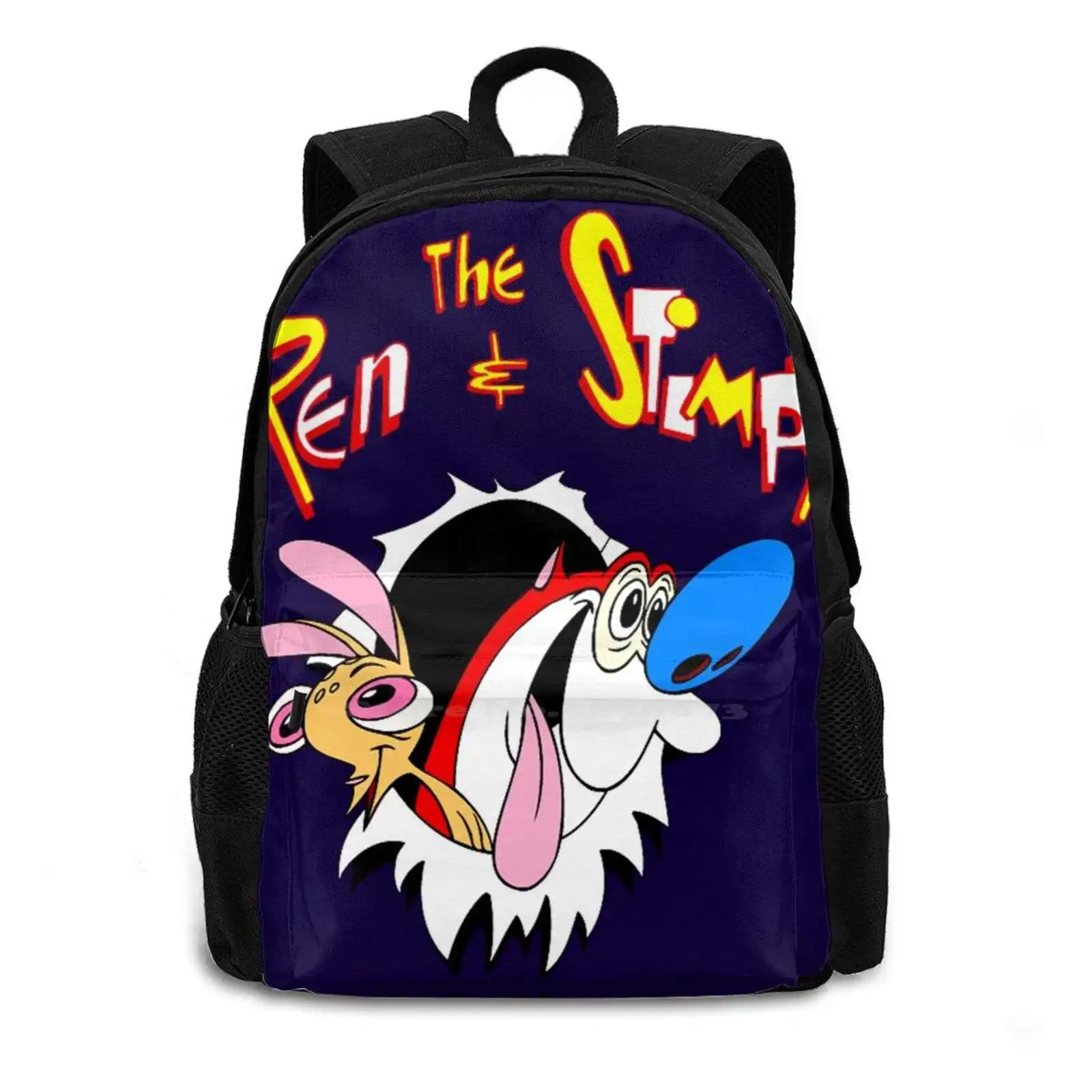 Ren And Stimpy Travel Laptop Bagpack School Bags Ren And Stimpy Cartoons Classic