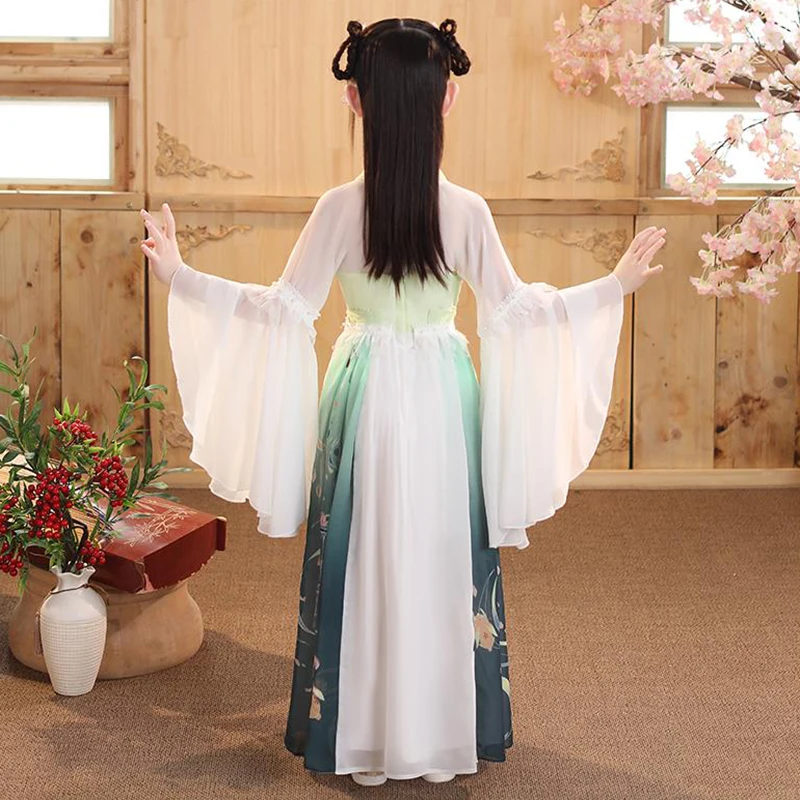 Girls' Hanfu Underwear Chinese Style 2021 Children's Ancient Costume Classical Tang Costume Musical Performance Costume LB764