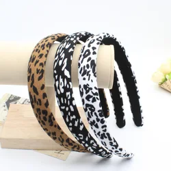 New Style Leopard Grain Hair Band Girl Goes Out Fashionable and Sweet Hair Accessories Female Face Hair Card Headwear