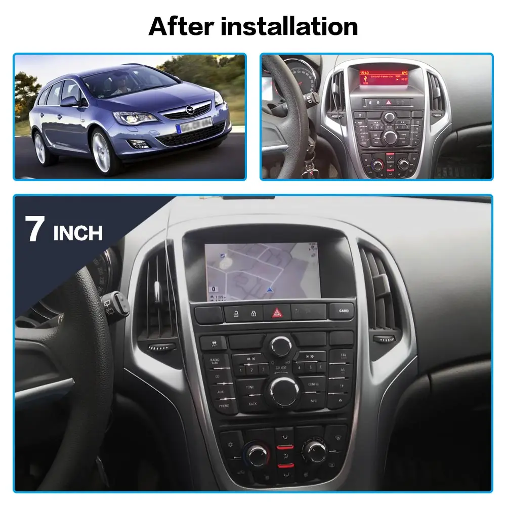 For Opel Astra J 2010 2011 2012 2013 Car Multimedia Radio Player Stereo Android 10 Auto Audio GPS Navigation Head Unit 1Din DSP