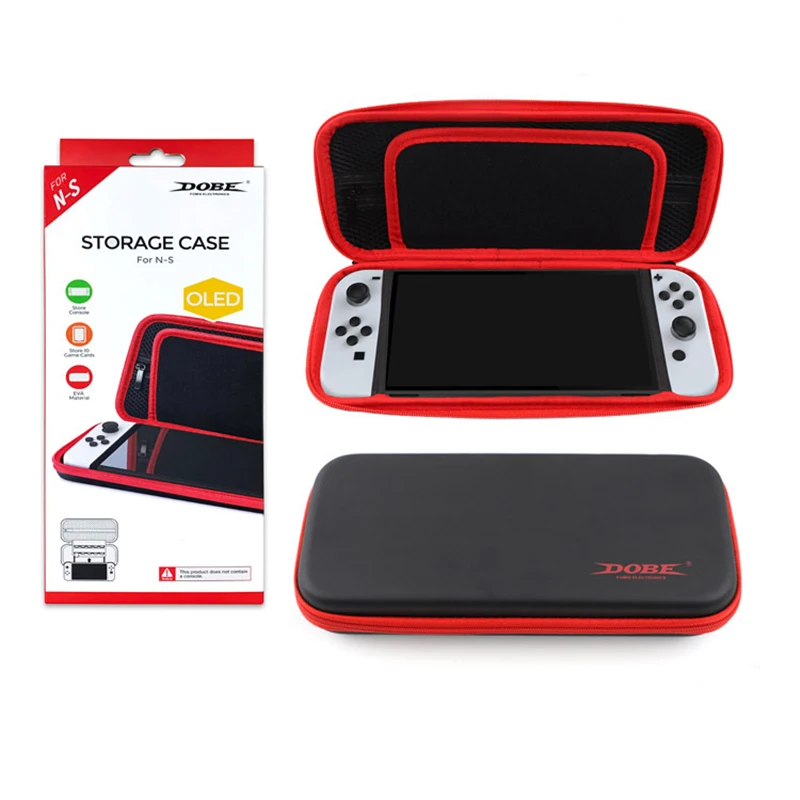 Bolsa de almacenamiento portátil para Nintendo Switch, estuche de cremallera de protección dura EVA para consola de juegos Nintendo NS con ranura para tarjeta