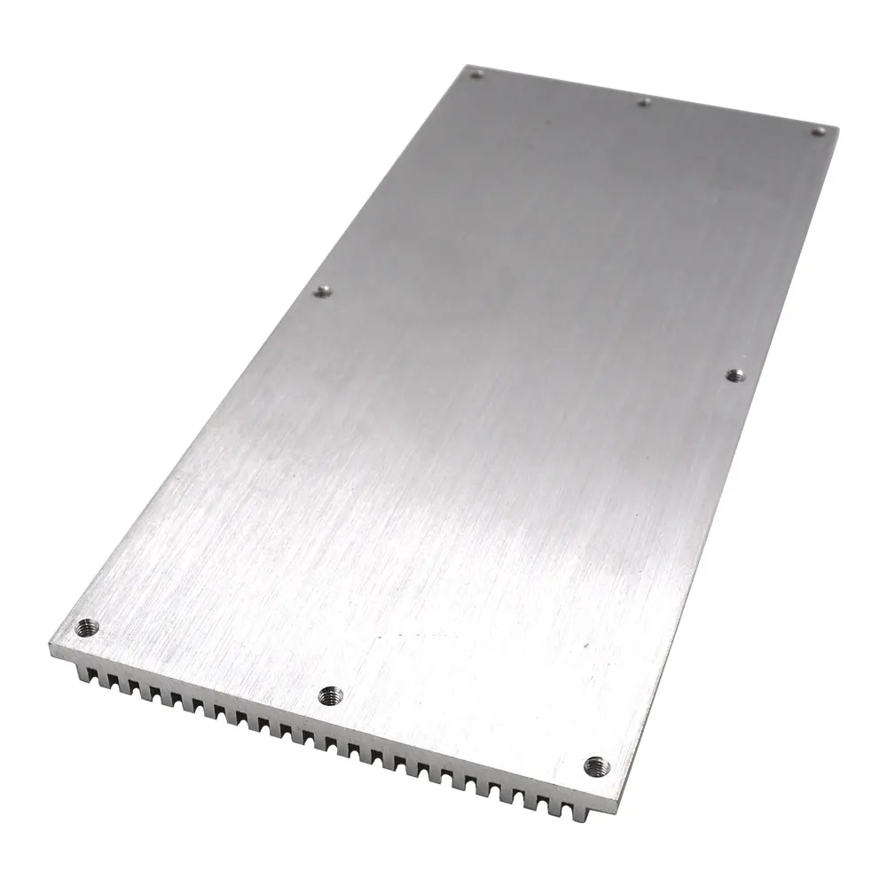 Disipador de calor LED rectangular, placa de refrigeración de aluminio, radiador para bombilla LED COB, Panel radiante de disipación de calor, 220x100x8mm
