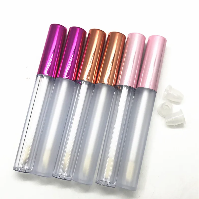 

2.5ml Clear/Frosted Lip Gloss Tubes DIY Empty Cosmetic Container Refillable Bottles Liquid Lipstick Lipgloss Storage Bottle