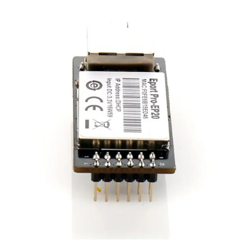 

Wifi module Eport Pro-EP20 Linux Network Server Port TTL Serial to Ethernet Embedded Module DHCP 3.3V TCP IP Telnet
