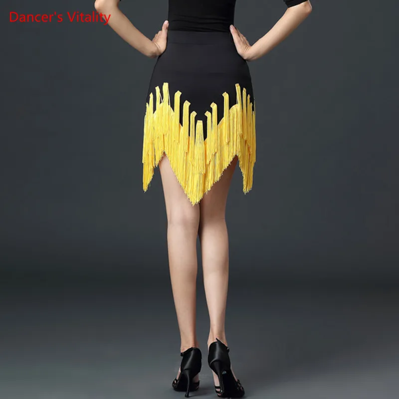 Latin Dance Woman Temperament Tassel Skirt Practice Clothes Female Adult National Standard Dancing Performance Clothing