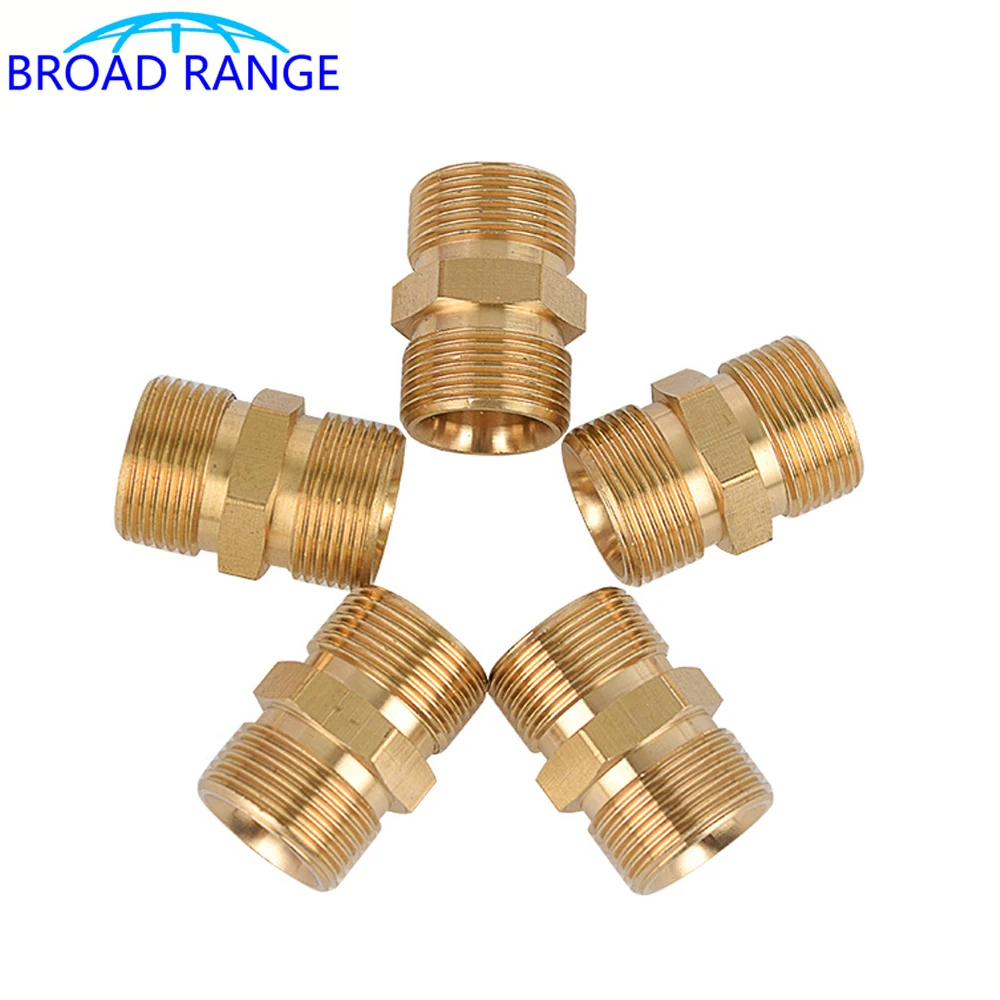 High Pressure Washer Outlet Hose  Adaptpr M22*1.5mm Joint 14mm 15mm Screw Nut Brass Extension  Connector