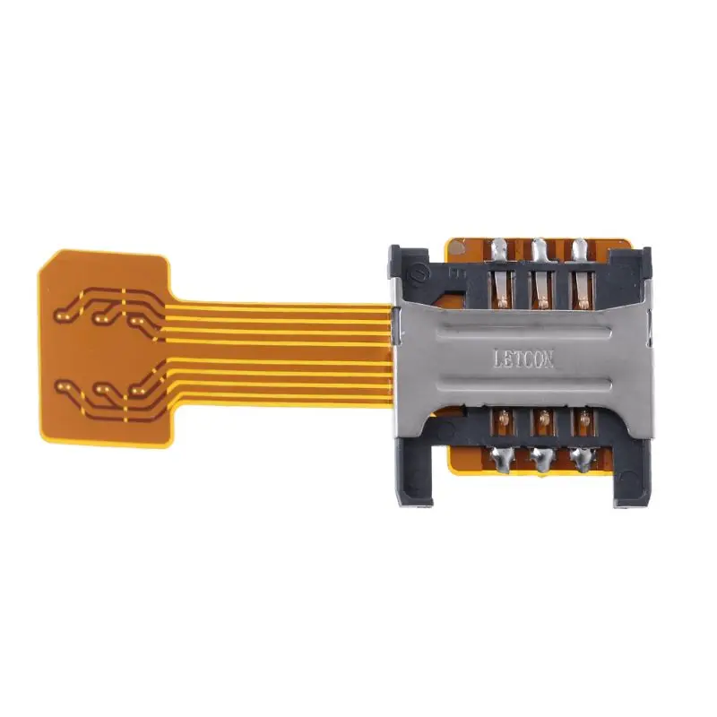 Hybride Dubbele Dual Sim-kaart Adapter Voor Android Telefoon Extender Nano Mic Qxnf