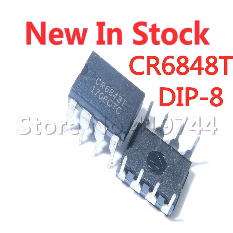 5PCS/LOT 100% Quality CR6848 CR6848T DIP-8 offline switching power supply chip IC In Stock New Original