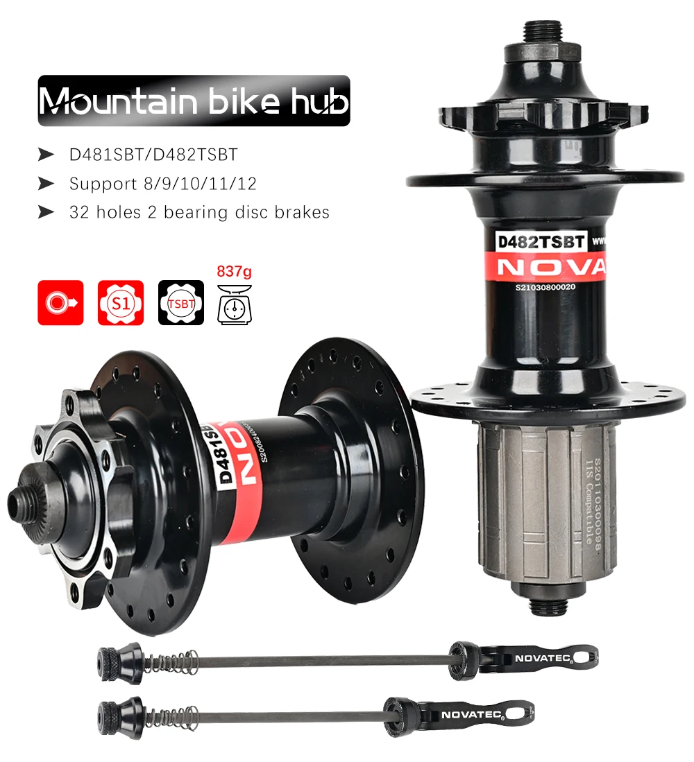 Novatec D481SBT D482TSBT MTB Bike Hub 32 Holes 8 9 10 11 Speed