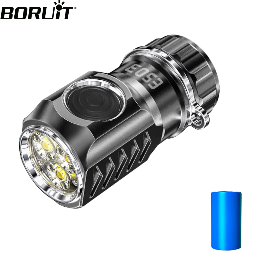 BORUiT ES03 SST20 LED Flashlight USB Rechargeable 3000LM Ultra Bright Torch IP68 Waterproof Emergency Camping Fishing Lantern