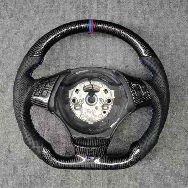 Car Carbon Fiber Steering Wheel For BMW 3 E90 & Leather Steering Wheel