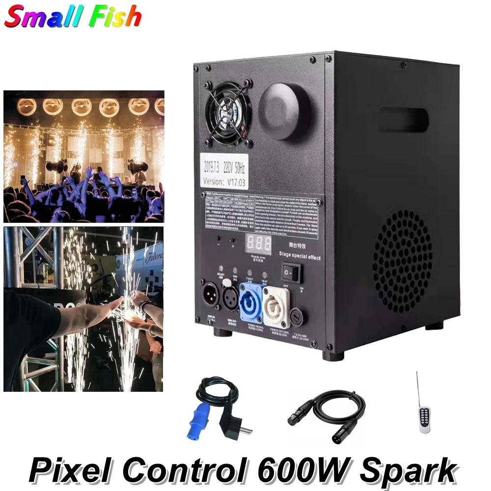 600W Cold Spark Firework Machine For Wedding Celebration Dmx And Remote Control Spark Fountain Sparkular Machine For Dj Stage