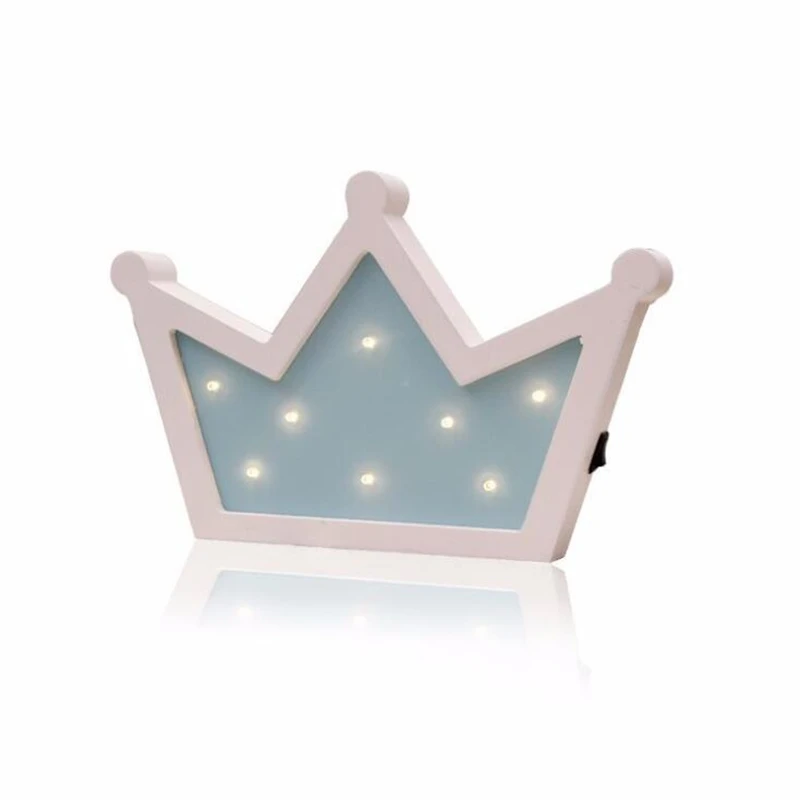2025 INS Style Wood Crown Model Night Light Warm White Table Light Battery Power New Year And Valentine Day Creative child Gift