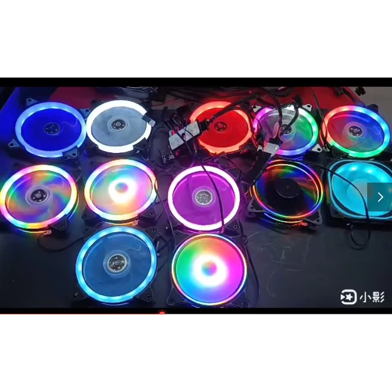 NEW 12 models multicolor RGB Case circle Cooling cpu led Fan 120mm 12cm RGB LED Ring For Computer Cooler water cooler Radiator